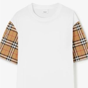 Cotton jersey
Woven Burberry Check